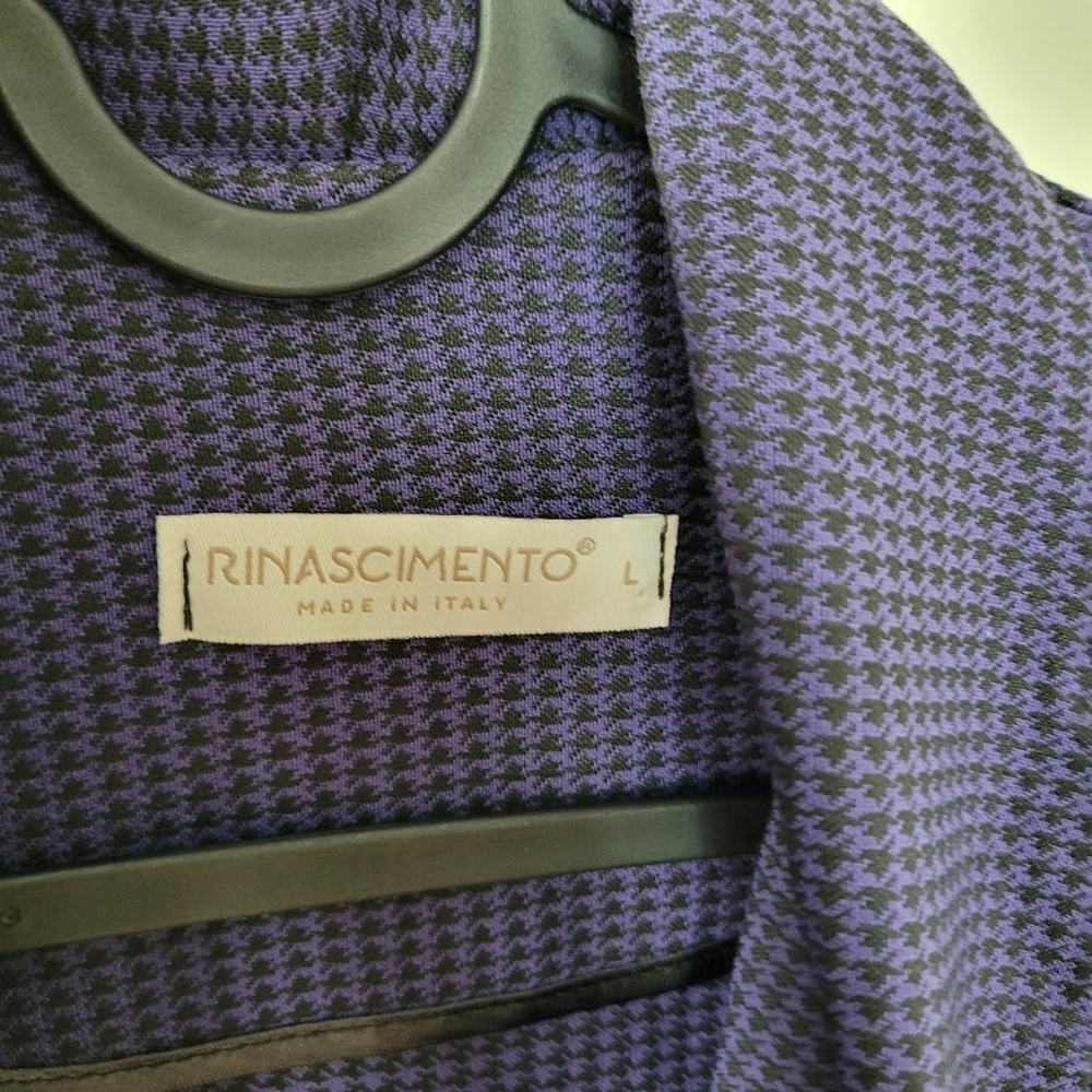 Rinascimento Houndstooth Blazer Jacket Purple - image 8